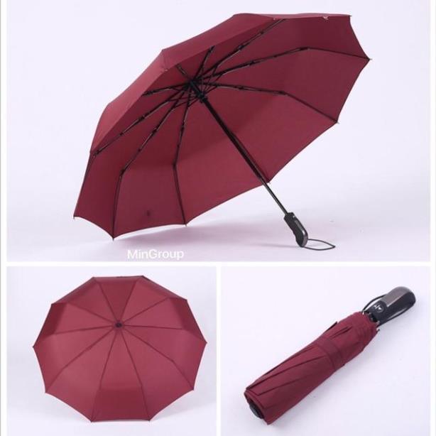 Ô Dù 10 Nan Size Lớn Đóng Mở Tự Động Bằng Nút Bấm Chống Tia UV - Dù Bấm Vải Dù Cao Cấp Hàng Xuất Nhật