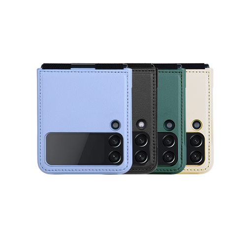 Ốp Case Nillkin Qin Leather (Vegan Leather) Dành Cho Samsung Galaxy Z Flip 4 5G - Hàng Chính Hãng