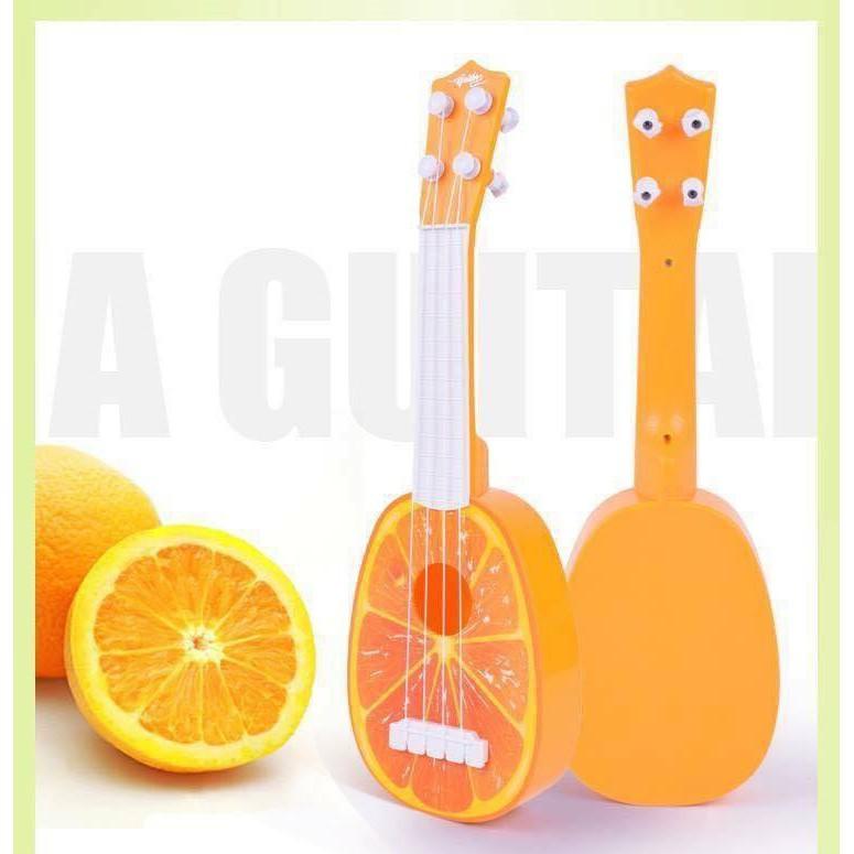 ĐỒ CHƠI ĐÀN GUITAR MINI CHO BÉ SÁNG TẠO VUI CHƠI HÌNH HOA QUẢ gia ngon