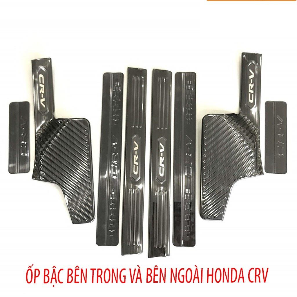 Ốp bậc cửa , nẹp bước chân Honda CRV 2018-2022 cao cấp -mẫu Titan 8 chi tiết