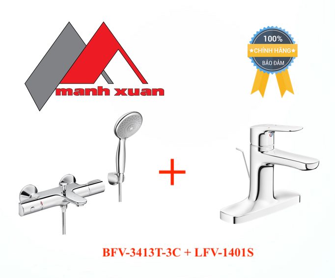 Combo trọn bộ INAX BFV-3413T-3C + LFV-1401S