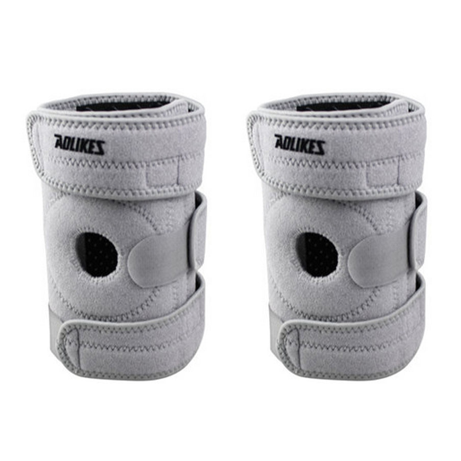 Bộ 2 Đai Quấn Đầu Gối Thể Thao Aolikes Ye - 7912 - Xám