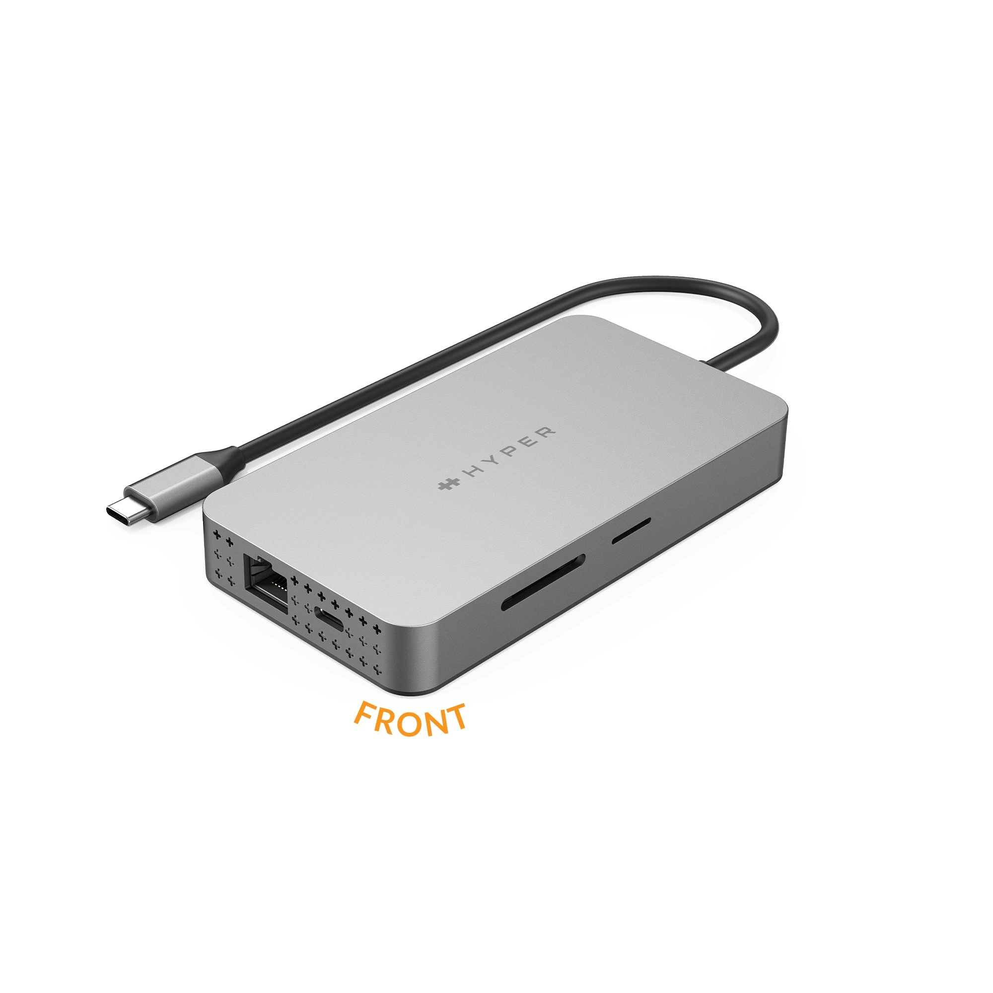 CỔNG CHUYỂN HYPERDRIVE DUAL 4K HDMI 10-IN-1 (2 MÀN HÌNH) USB-C HUB FOR MACBOOK M1 HDM1H - Hàng Chính Hãng