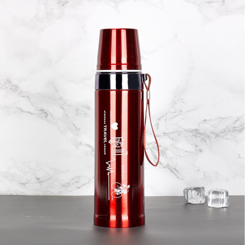 Bình giữ nhiệt inox 800 ml Thông Minh, Inox 304 An Toàn Không Rỉ