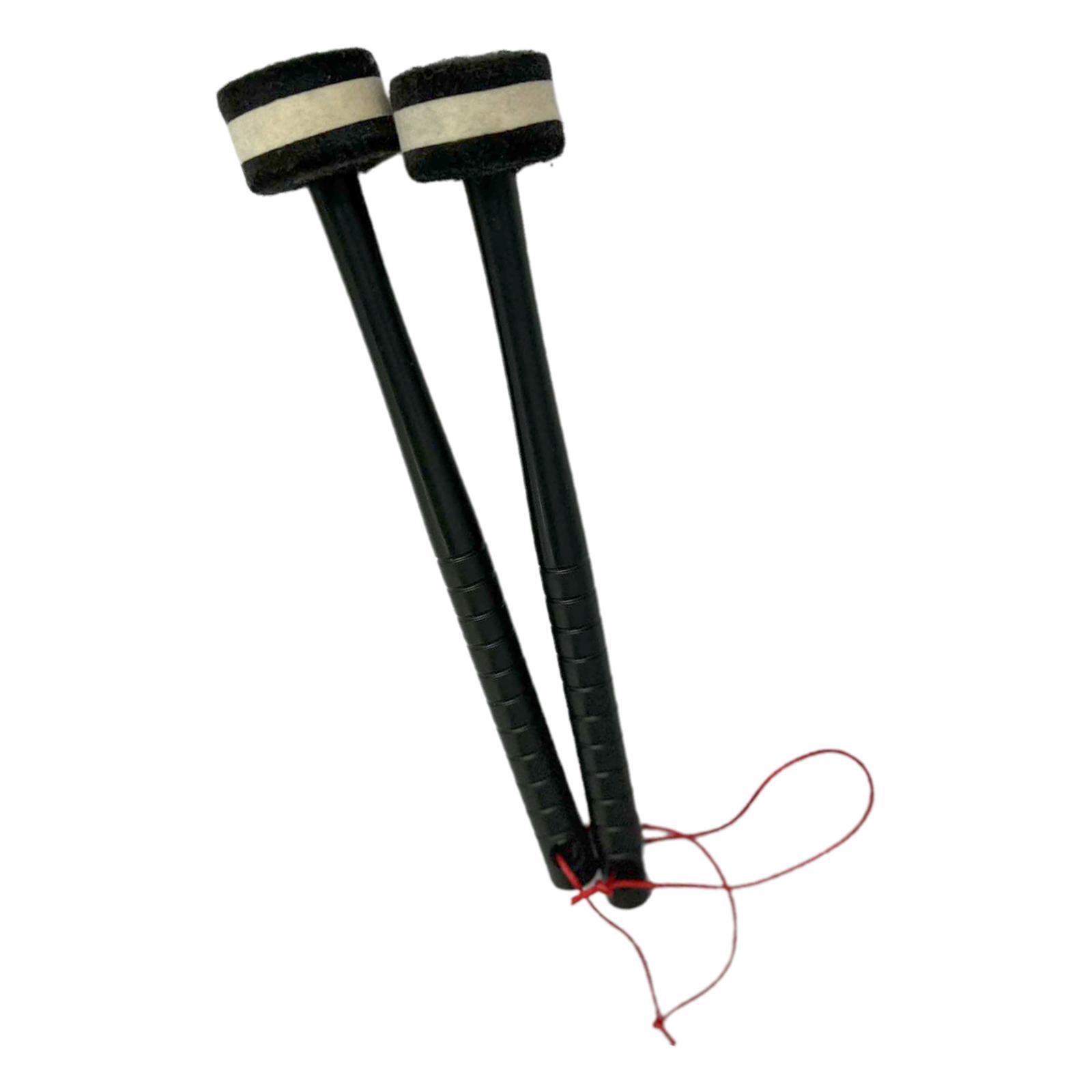 2 Pieces Drum Mallet Felt Mallet for Gong Woodblock Drum Bells