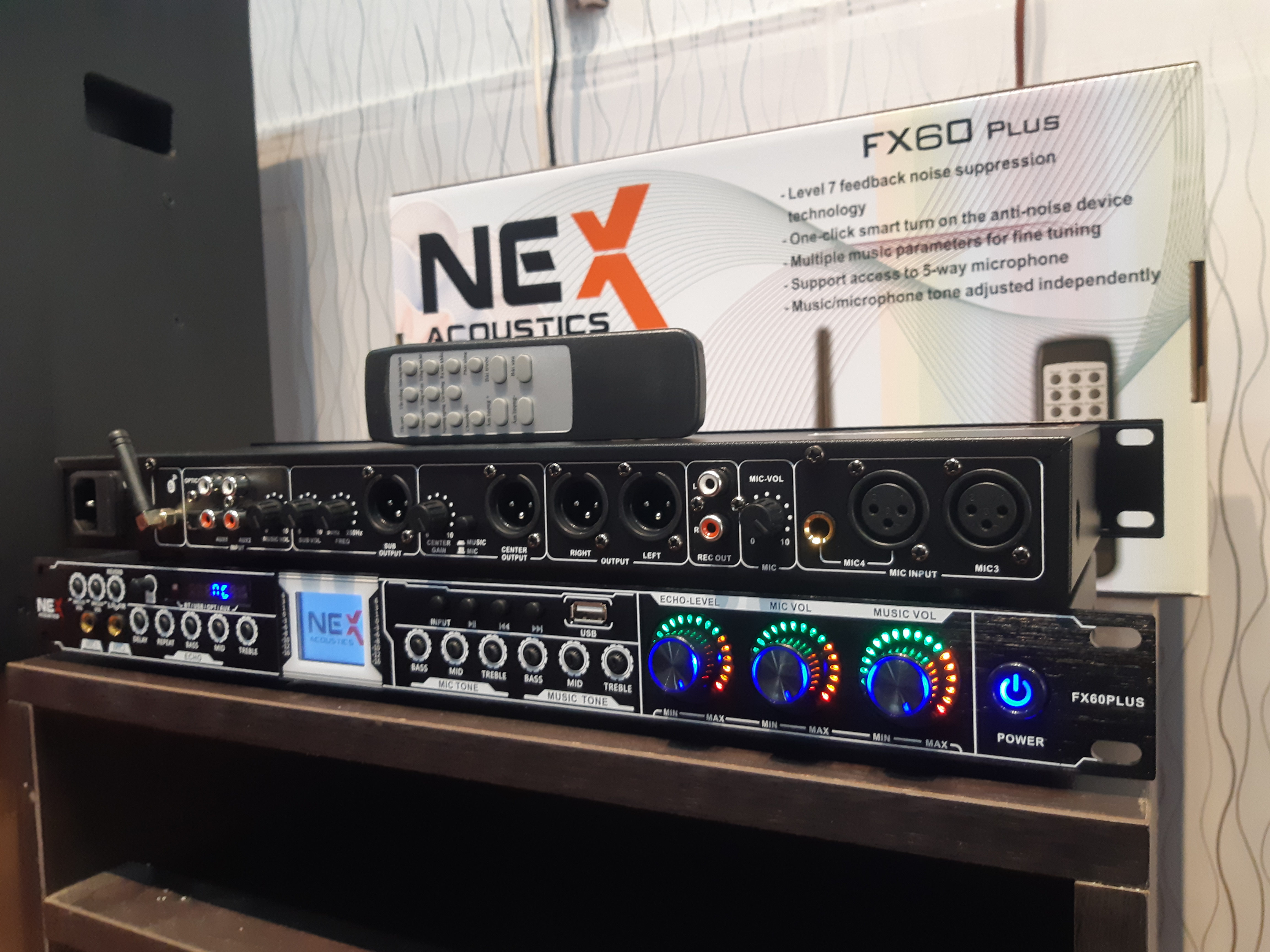 Vang cơ Nex FX60 Plus 2023 -  có reverb bluetooth 5.0 cổng quang tặng jac canon hàng chính hãng nhập khẩu 2023