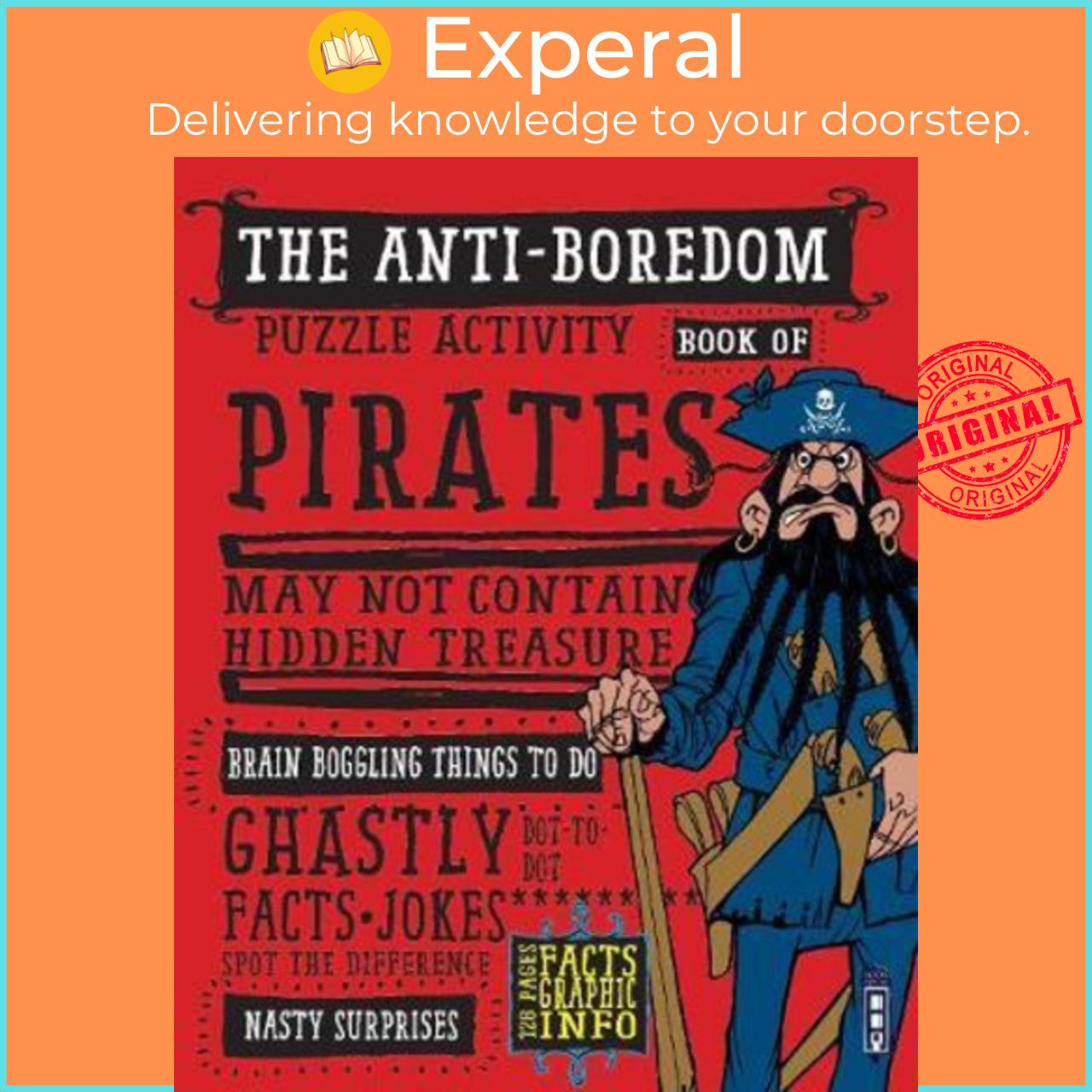 Sách - Boredom Buster Puzzle Activity Book of Pirates by David Antram (UK edition, paperback)