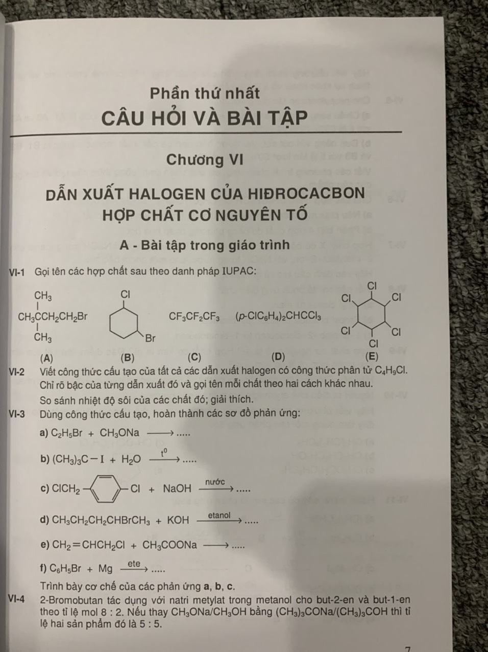 Sách - Câu hỏi và bài tập Cơ sở Hoá học Hữu cơ Tập 2