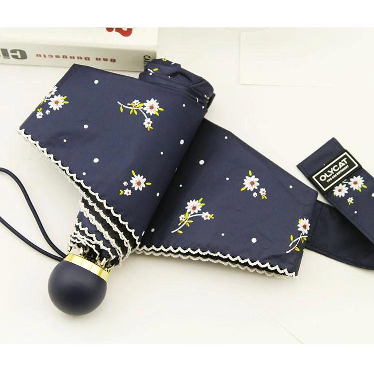 Ô dù cao cấp OLYCAT mini chống tia UV - Mẫu Floral