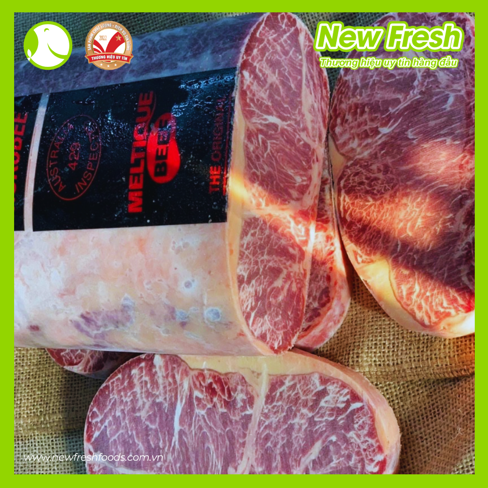 Thăn Ngoại bò Úc Hokubee nguyên khối hiệu Metique Beef thịt mềm béo siêu hấp dẫn Khối 1Kg