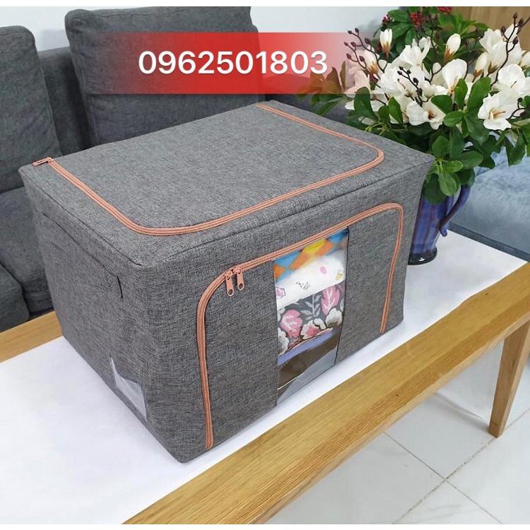 Thùng vải canvas khung inox giúp lưu trữ đồ tiện gọn theo phong cách Bắc Âu size max