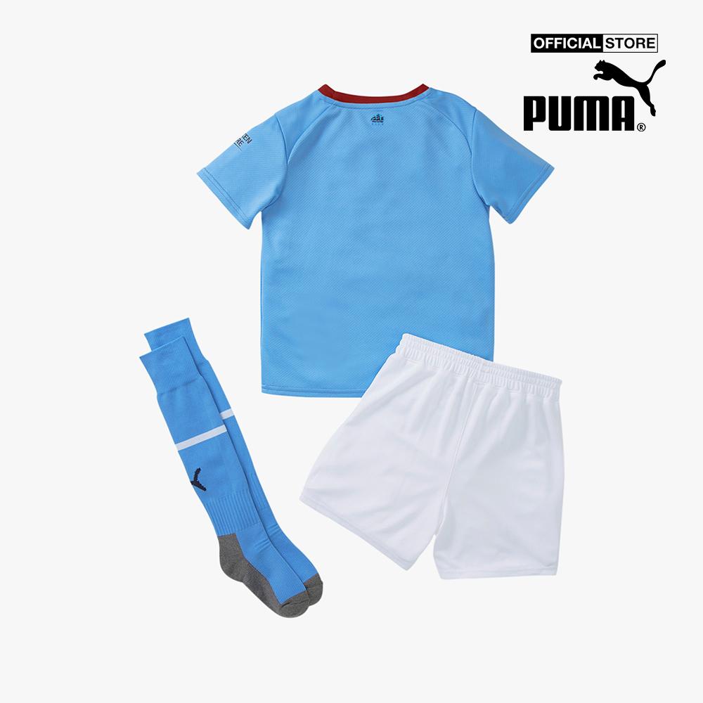 PUMA - Bộ quần áo thể thao trẻ em Manchester City FC Home 22/23 Mini Kit 765716