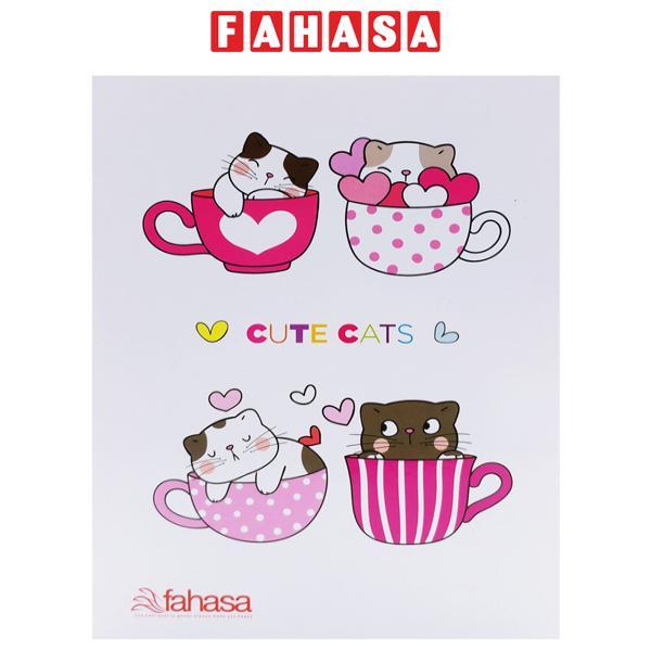 Tập Học Sinh Kẻ Ngang 200 Trang 70gsm - Cute Cats FAHASA (Mẫu Bìa Giao Ngẫu Nhiên)