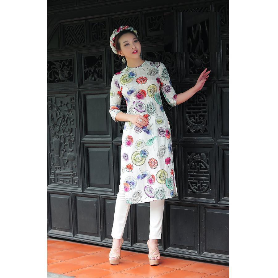Áo Dài Nữ Gấm Lụa BAD008
