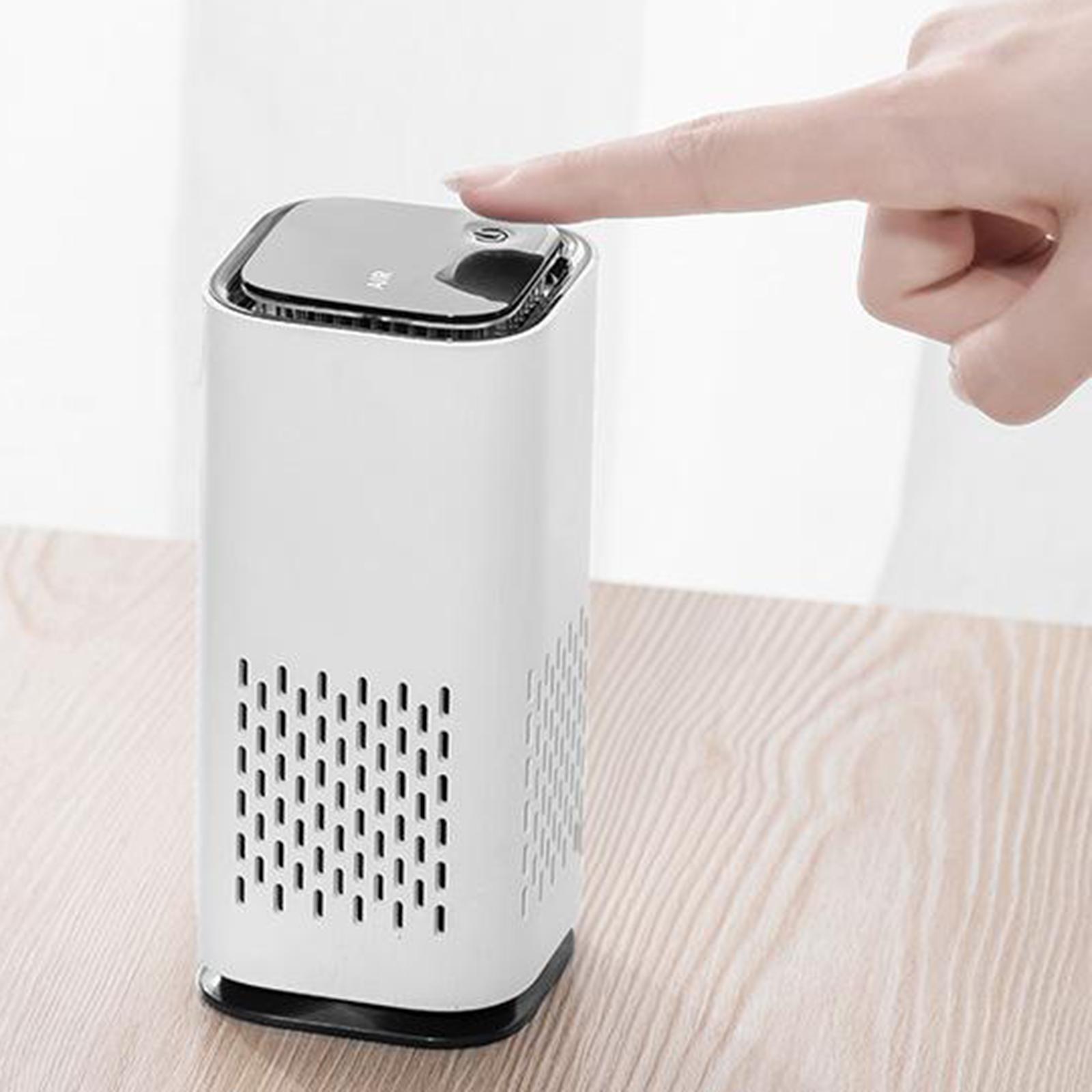 Mini Air Purifier for Home, Anion Air Purifier Filter, Quiet Filtration System Air Cleaner Removes Smoke Odor Dust Mold