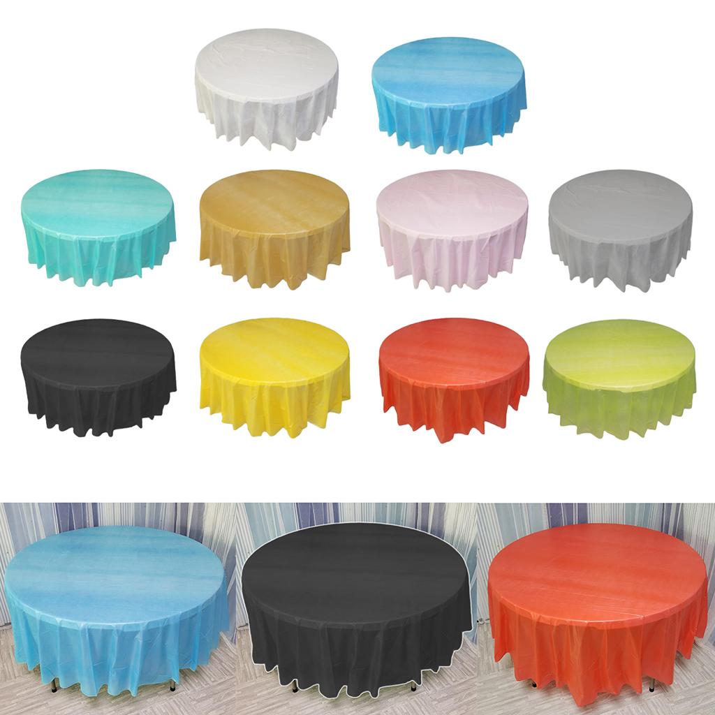 Round Disposable Table Cloth Tablecloths Wedding Birthday Party