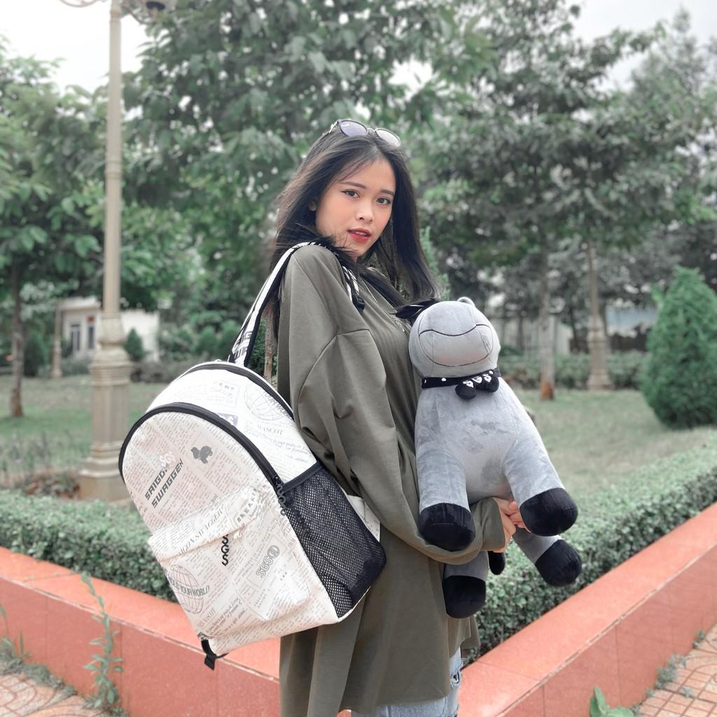 Balo Họa Tiết Báo SAIGON SWAGGER SGS Journal Backpack-Ngăn Chống Sốc Laptop 15'