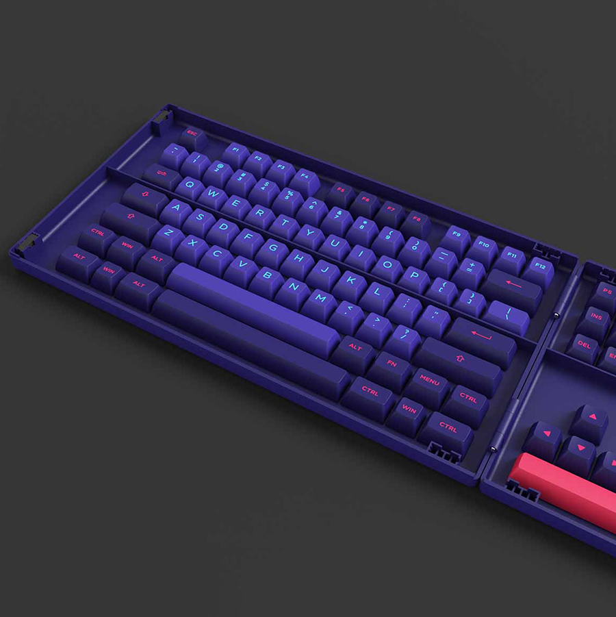 Nút Bàn Phím Cơ AKKO Keycap Set Neon (ASA Profile) - Hàng Chính Hãng