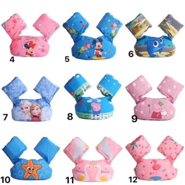 Phao bơi tay đỡ ngực cho bé Phao tập bơi liền thân cho bé - phao tay đỡ ngực cho bé