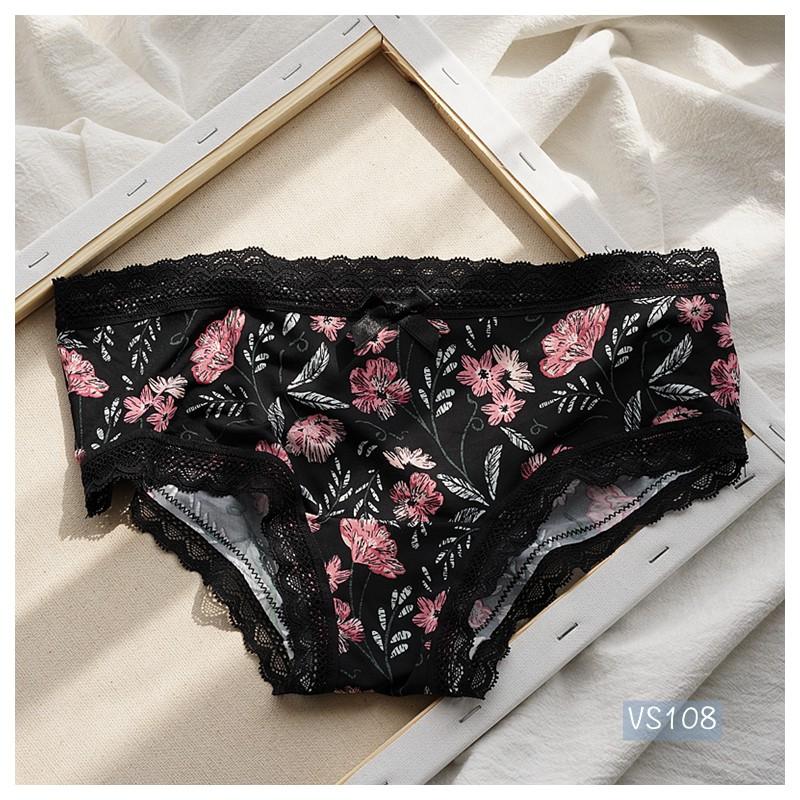 Quần Lót Hiphugger Panties thun sữa cực êm hoa văn