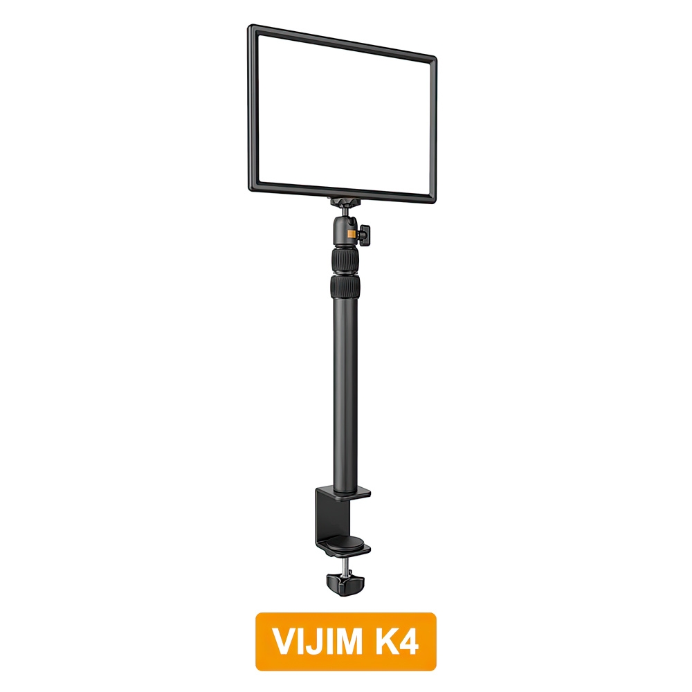 GIÁ ĐỠ KÈM ĐÈN LED LIVESTREAM KẸP CẠNH BÀN ULANZI VIJIM K4 - HÀNG NHẬP KHẨU