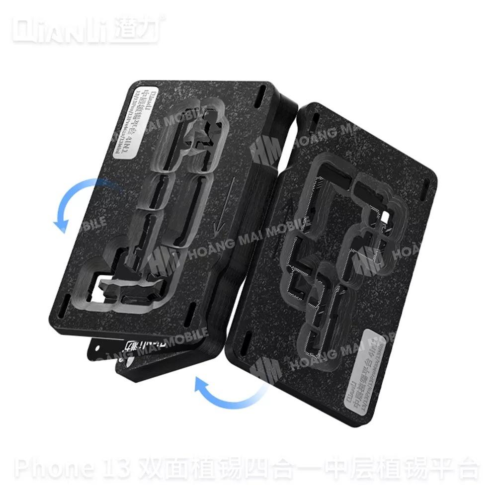 Bộ làm chân viền cho iPhone 13 mini/13/13 Pro/13 Pro4 in 1 hãng QIANLI kẹp vỉ khò trực tiếp