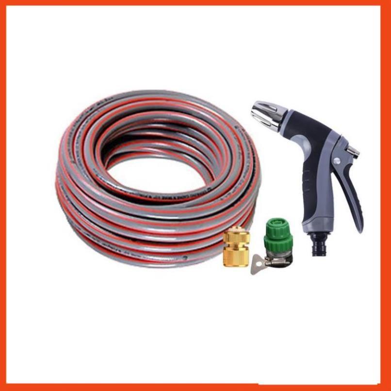 Bộ dây vòi xịt nước rửa xe,tưới cây tăng áp 3 lần 7-10m 206817