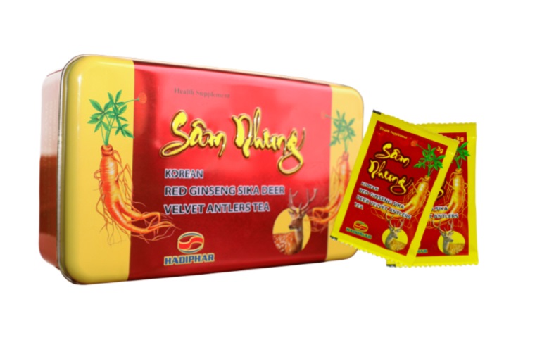 Trà sâm nhung Hadiphar (Hộp cao cấp 50 gói x 3g)