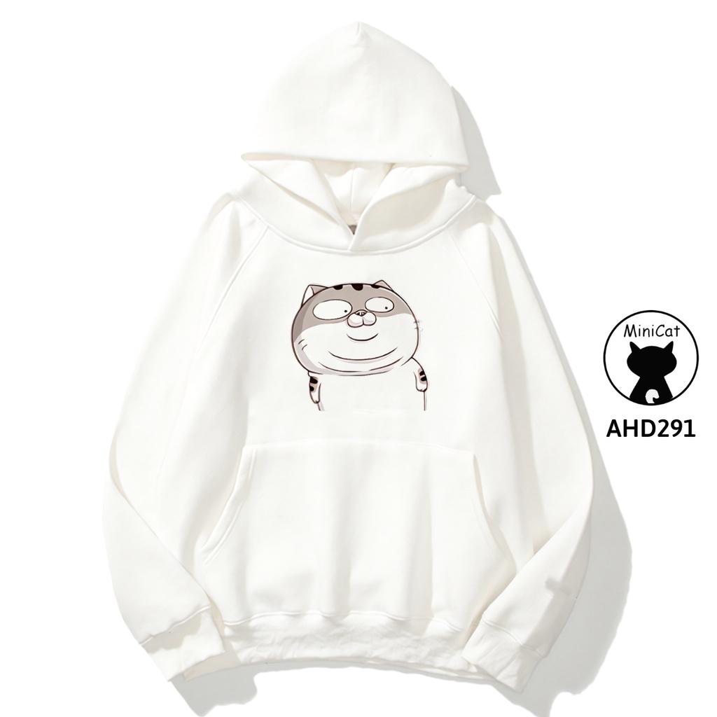 Áo nỉ MiniCat hoodie unisex nam nữ form rộng AHD291