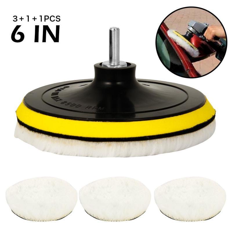 Bộ 5 Đĩa Len Đánh Bóng Xe Hơi 6 Món Tiện Dụng