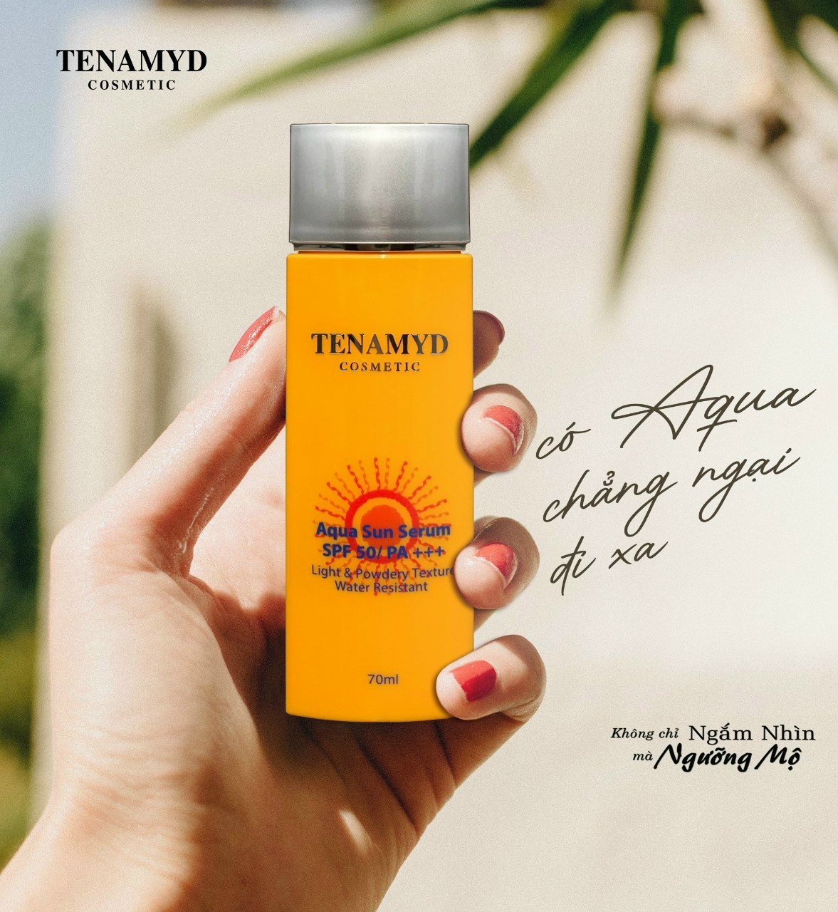 Tinh chất chống nắng Tenamyd Aqua Sun Serum SPF 50/PA+++ tuýp 70ml