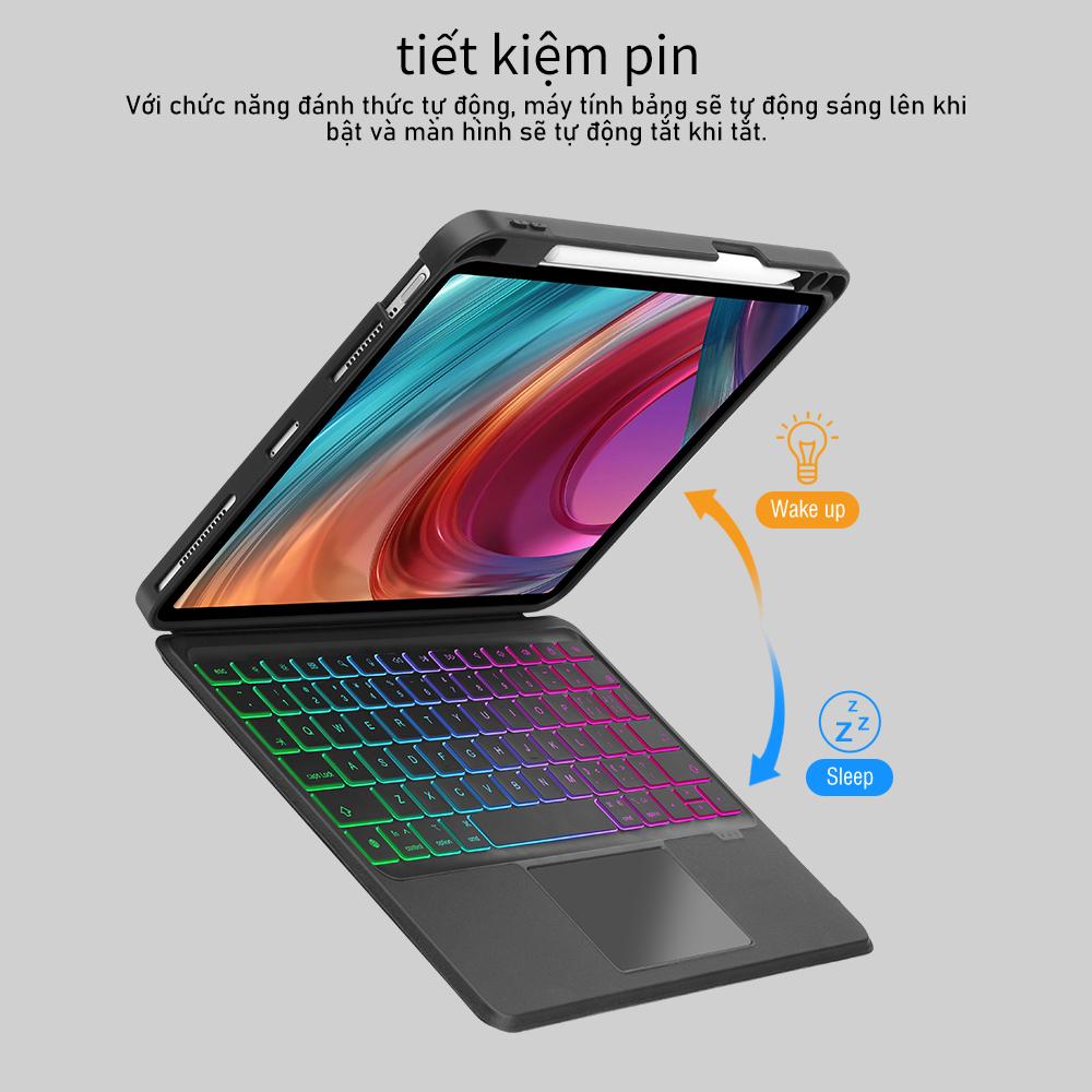 [HÀNG CHÍNH HÃNG GOOJODOQ] Bàn Phím Bluetooth Không Dây GOOJODOQ Từ Tính Dành Cho Ipad Pro 11 Air 5 4 10.9 Gen 9th 8th 7th 10.2 Bảo hành chính hãng