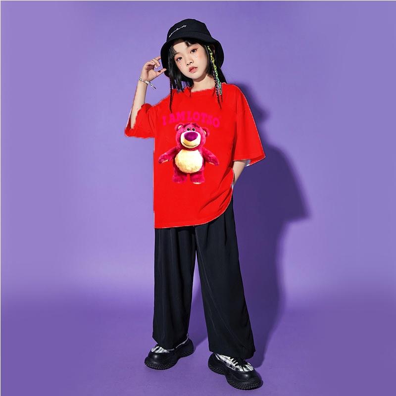 Bộ hè cho bé gái 5-15 tuổi bao gồm áo thun dáng rộng và quần ống suông form hiphop 18-45kg. Thiết kế đẹp, thoáng mát