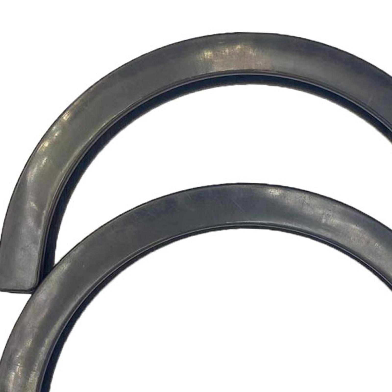 2pcs Rubber Strip Gear for Longboard Skateboard Protection Black