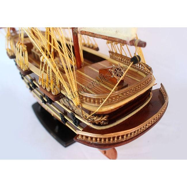 Thuyền gỗ trang trí Napoleon 53 cm cao cấp