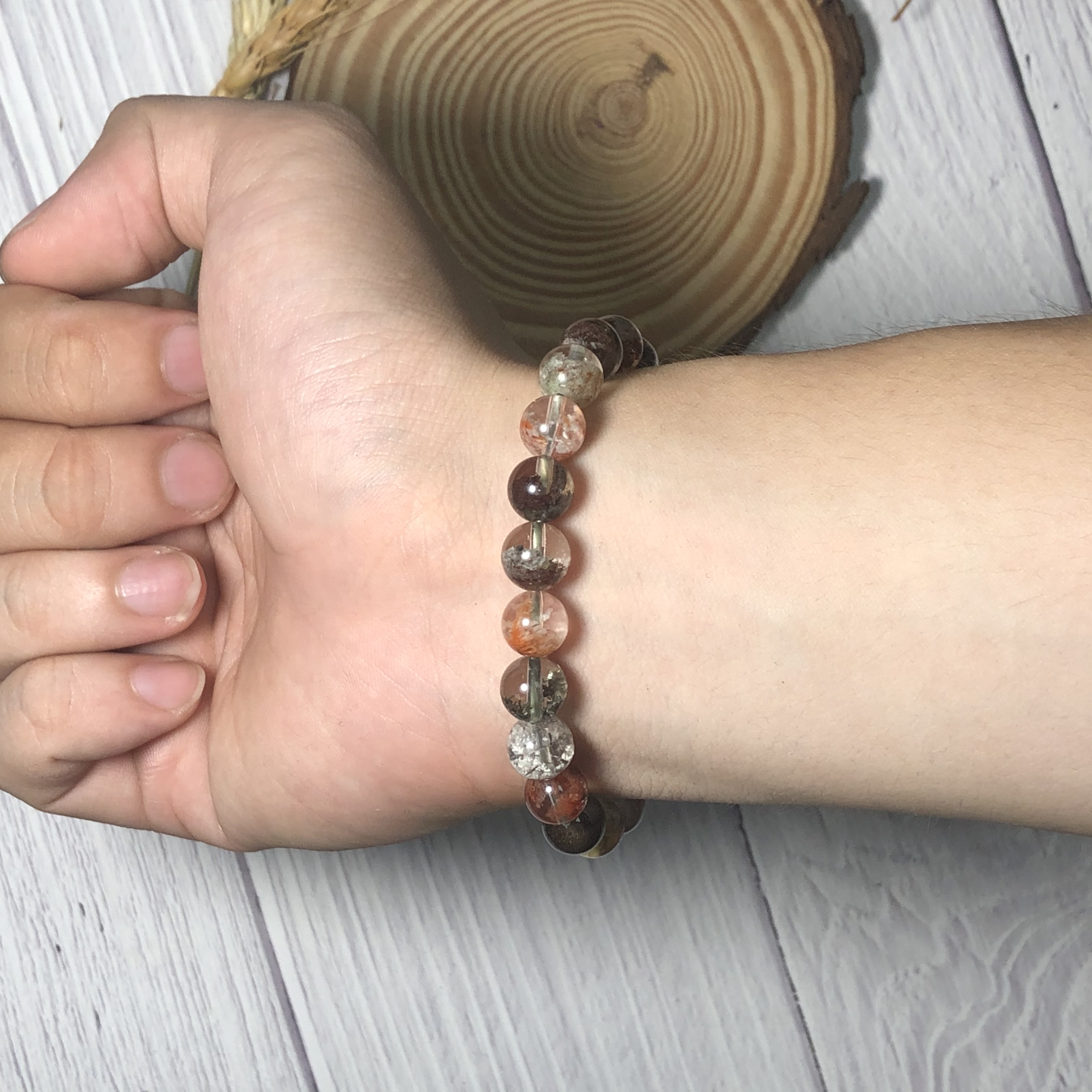 Vòng tay Thạch Anh Ưu Linh hoa 08mm chuẩn 4A