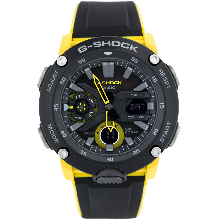 Đồng hồ nam dây nhựa Casio G-Shock chính hãng GA-2000-1A9DR (48mm)