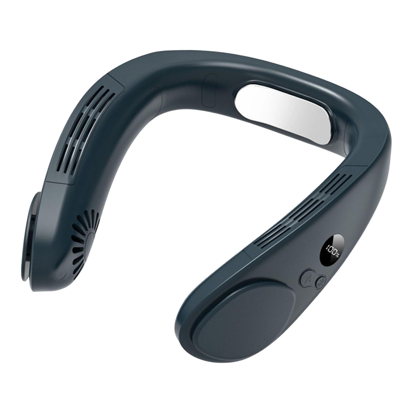 Portable Neck Fan, Bladeless Fan Air Cooler Fan ,Air Purifier ,4400mAh Rechargeable ,Hanging Neck Fan for Home Office Indoor Outdoor Classroom