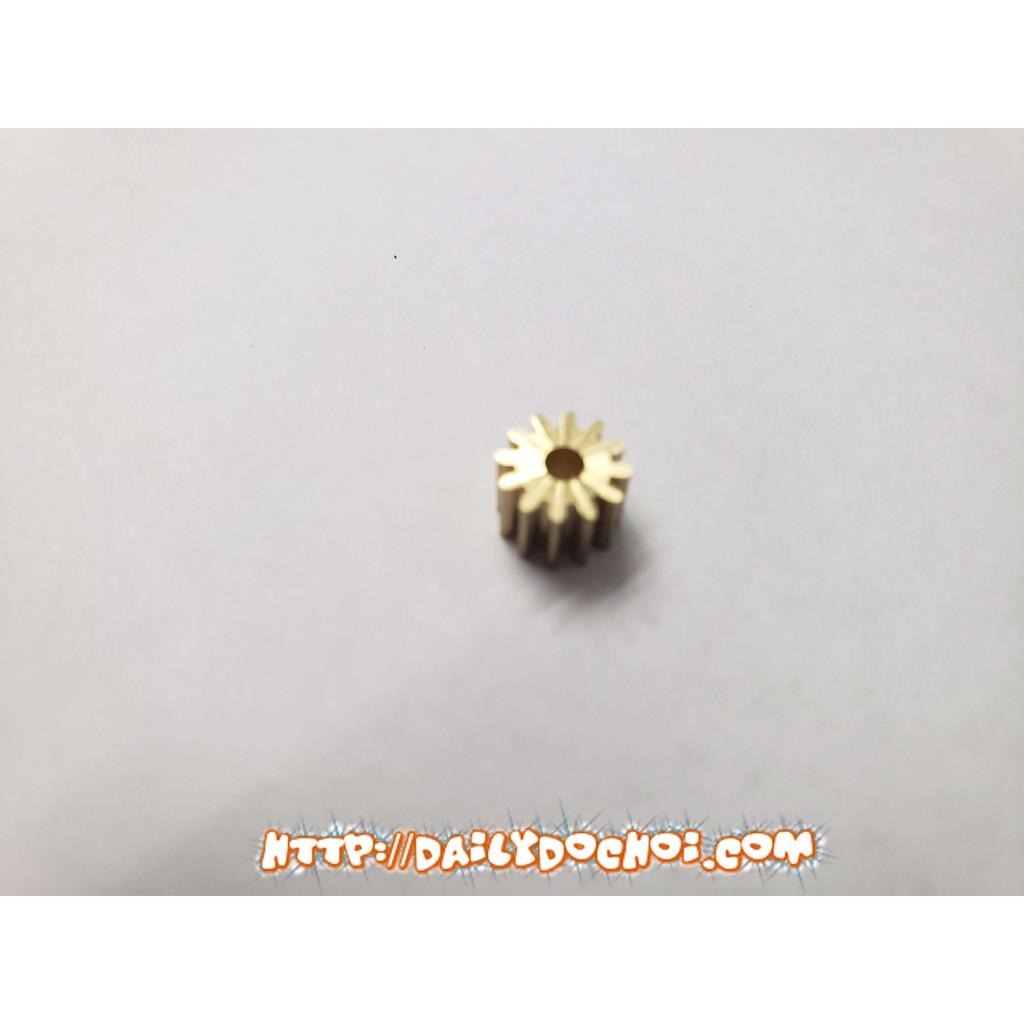 Bánh răng đồng 12 răng lỗ trục 2.3mm dùng để nối trục động cơ