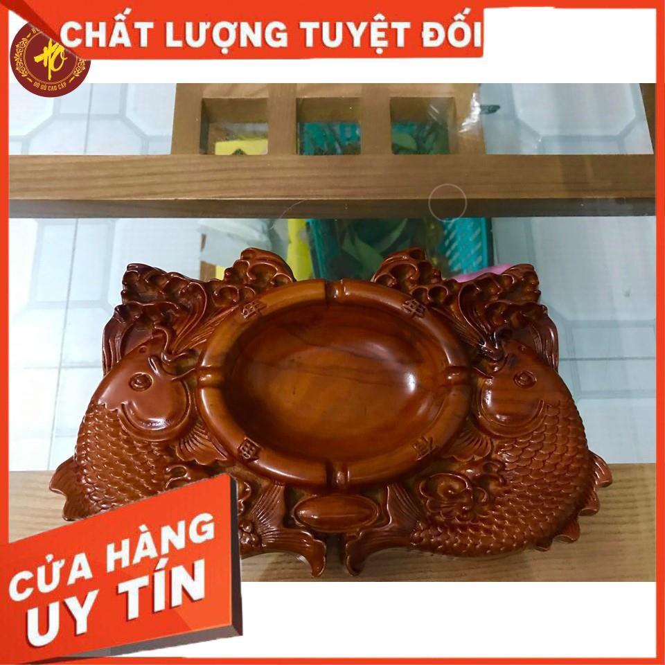 Gạt tàn gỗ hương hình rồng đục tay liền khối siêu đẹp