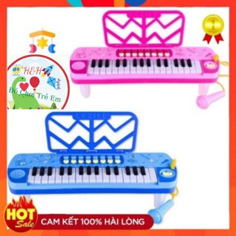 Đồ Chơi Mô Hình Đàn Piano Kèm Micro ĐồChơi Có Nhạc Cho Bé.