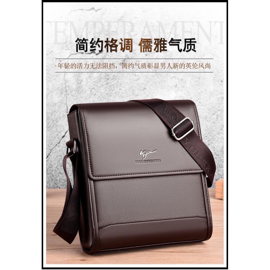 Túi đeo chéo nam da bò YUEKANGAROOS T53 Bảo hành da 12 tháng