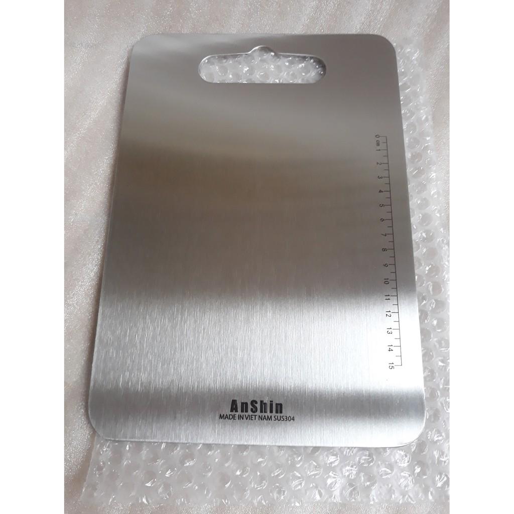 Thớt Inox 304 cực lớn 46x30cm - chính hãng AnShin Made in Viet Nam