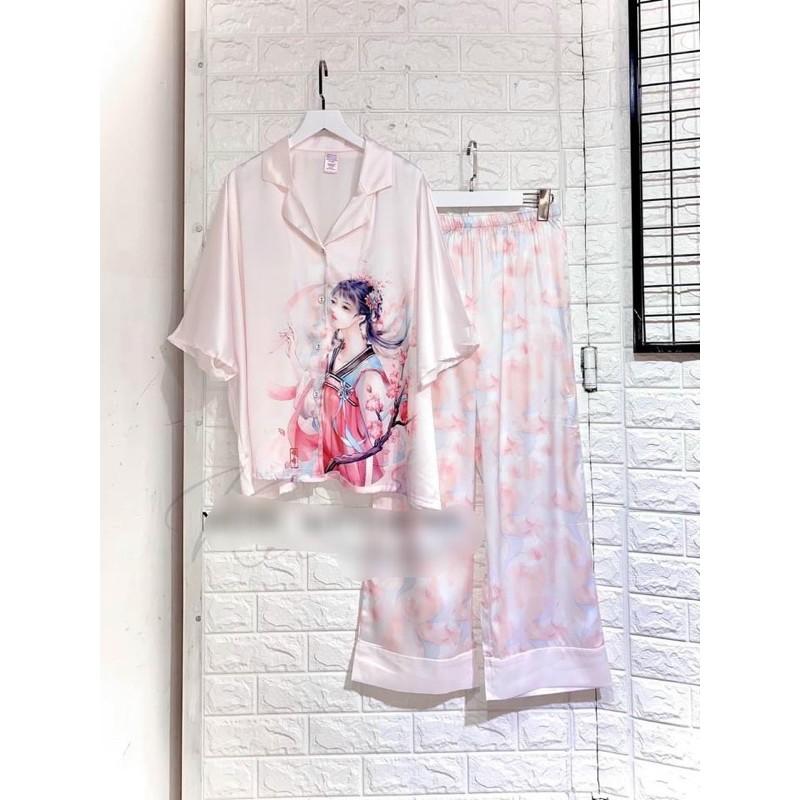 BỘ PYJAMA LỤA DÀI QUẢNG CHÂU