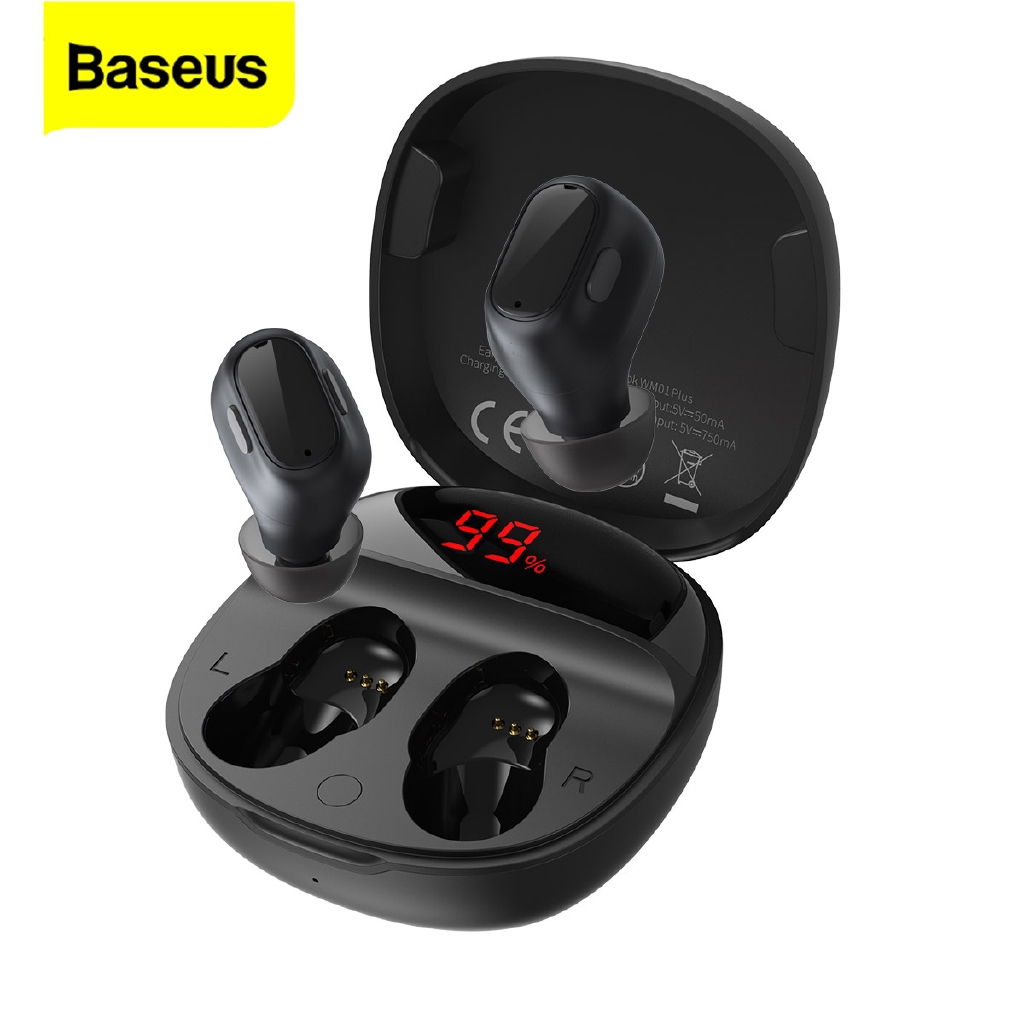 Tai nghe bluetooth v5.0 cảm ứng chạm Baseus WM01 - tai nghe không dây chống ồn siêu bass cao cấp - hàng chính hãng