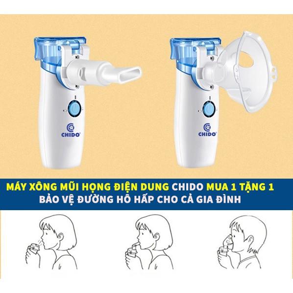 COMBO Máy xông mũi họng và máy hút mũi cao cấp cho bé CHÍNH HÃNG Chido Công Nghệ Nhật Bản