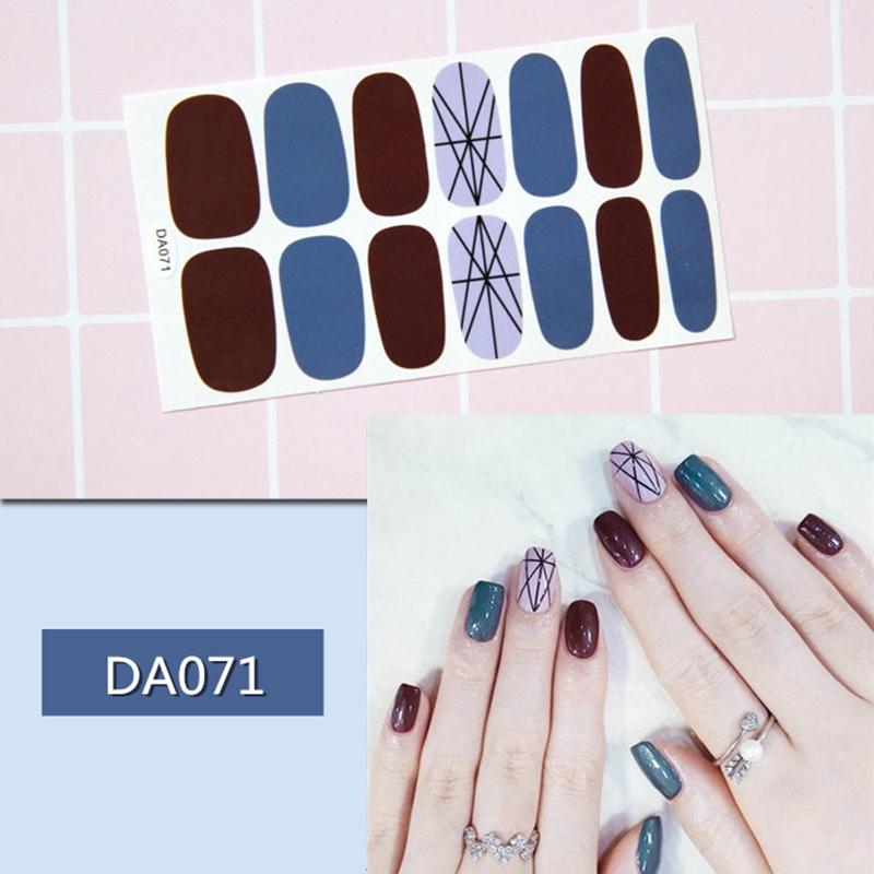 Set 14 miếng dán móng trang trí nghệ thuật