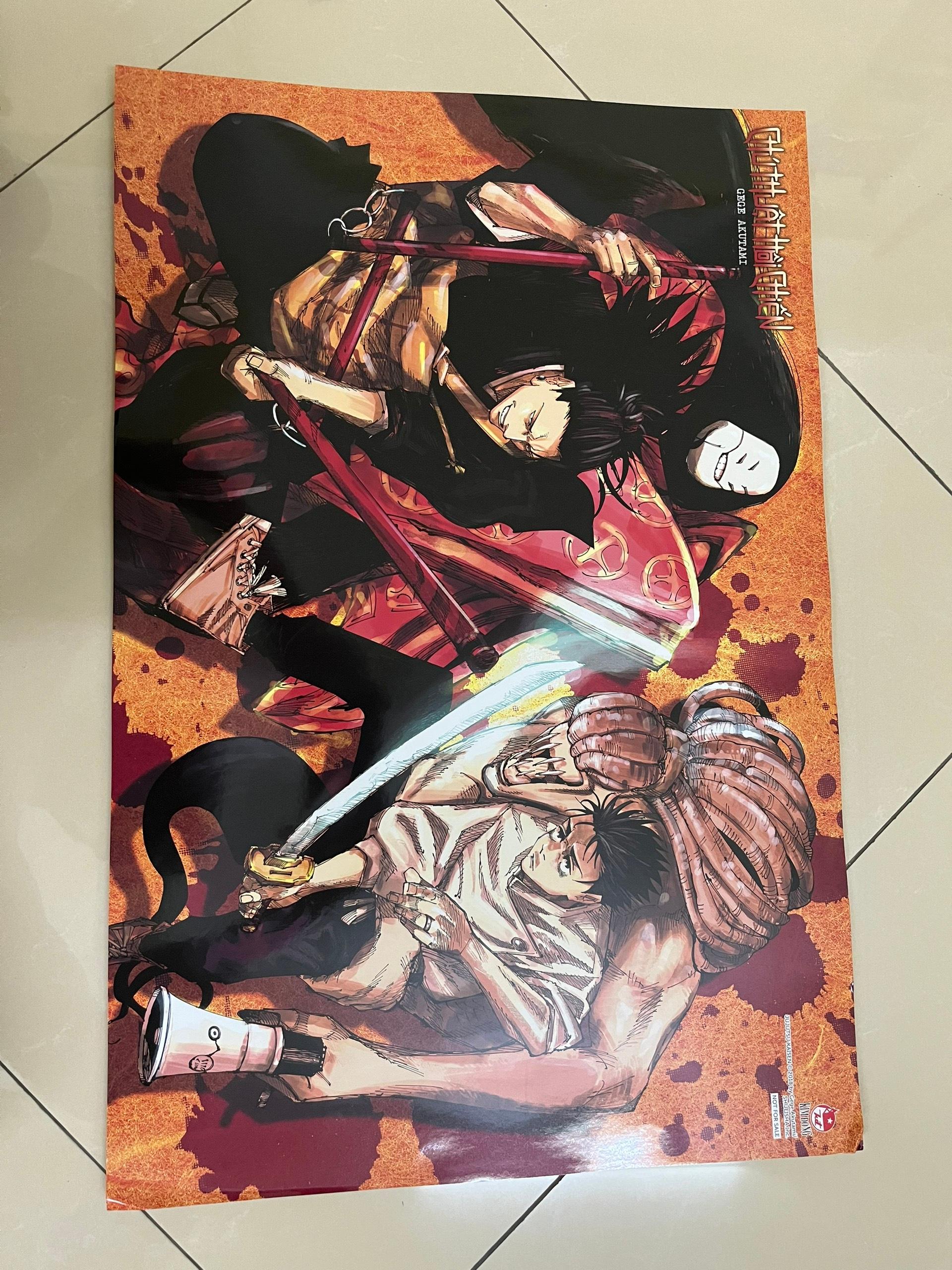 Poster Chú thuật hồi chiến Vietnam Japan - Comic Fes - Poster Gian hàng - Jujutsu Kaisen - NXB Kim Đồng