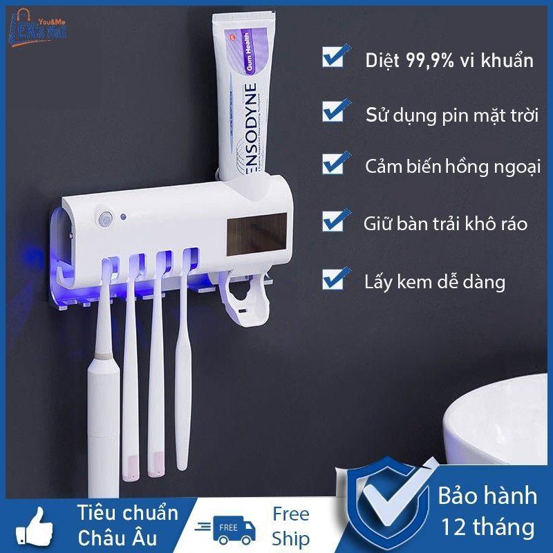 Kệ nhả kem đánh răng thông mình diệt khuẩn