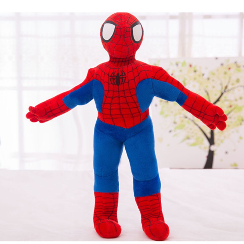 Gấu Bông Siêu Anh Hùng Người Nhện Spiderman (35cm----80cm) Hàng Xịn Cao Cấp (Tặng Kèm 1 Ví Da 12 Ngăn Đựng Thẻ Atm, Cccd)